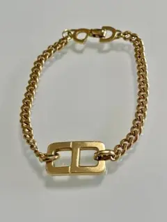 Dior クリスチャンディオール ゴールドメッキチェーンブレスレット