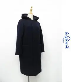 C202/2WAY LE GLAZIK ルグラジック ロングコート 36 紺 青