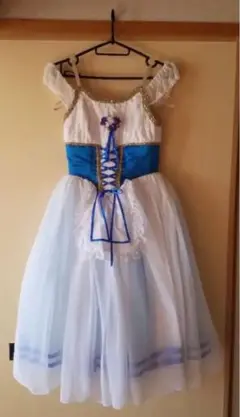 ボルドー レース 娘役 レオタード後ろリボンS～Mサイズ 1bn913.jpg