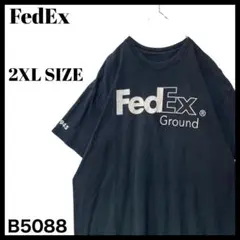 古着 FedEx フェデックス 企業系 Tシャツ スタッフT 黒 2XL相当
