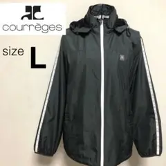 【美品】courreges クレージュ ウィンドブレーカー フード脱着可 L