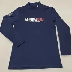 美品 Admiral Golf アドミラルゴルフ 長袖モックネックシャツ L