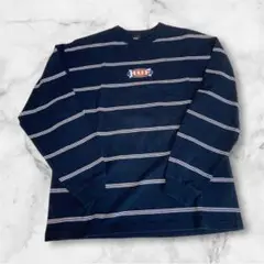 【セール中】HUF ネイビー ストライプ 長袖カットソー M