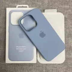 「新品未使用」 iPhone 15 Pro シリコンケース ライトブルー