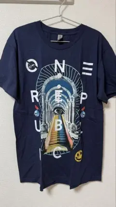 (新品) ONE REPUBLIC グラフィックTシャツ ネイビー　Lサイズ