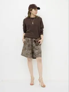 新品未使用【L'Appartement】レオパードショートパンツ Leopard Print Short Pants（ショート・ハーフパンツ）｜L