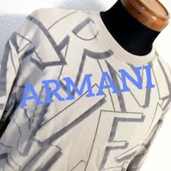el11 ARMANI トレーナー グラフィックロゴ 総柄 メンズM相当