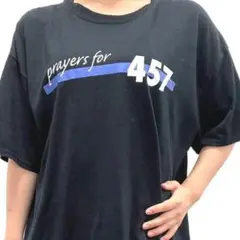 ギルダン Tシャツ prayers for 457 ブラック 黒 XL 古着