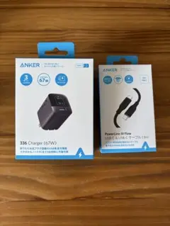 Anker wall charger充電器、PowerLine IIIケーブル