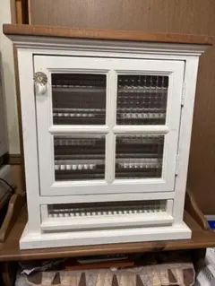 シャビーホワイト　書類キャビネット