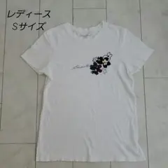 Eddie Bauer 花柄プリント Tシャツ Sサイズ