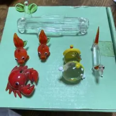 ミニチュア　硝子細工のセット