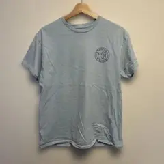 Puppie love Tシャツ ライトブルー 半袖　古着