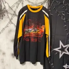 グラフィックプリント レーシングロンT ストリート