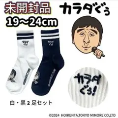 新品未開封 ほいけんた ソックス 19～24cm ホワイト ブラック 2足セット