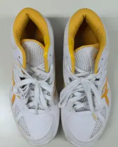 ASICS バスケットボールシューズ 女性用 ホワイト/オレンジ　23.0㎝