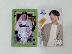 ヤクルトスワローズ　武岡選手はたらく応燕シリーズ&長岡選手グルメトランプ風カード