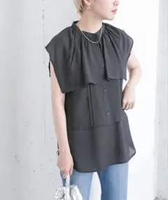 KBF アンサンブルノースリーブブラウス