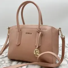 ★ほぼ未使用★フルラ 2way テッサ ハンドバッグ ショルダーバッグ ピンク