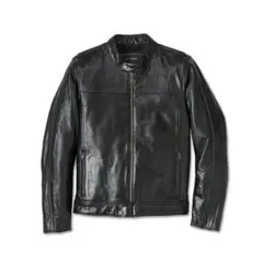 Harley-Davidson ブラックレザー シングル ライダース