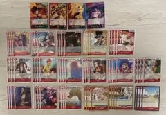 早い者勝ち❗️ワンピースカード　受け継がれる意志　赤　デッキパーツ　R以下コンプ