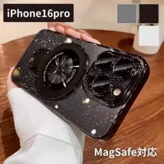 iPhone16PRO ケース magsafe対応 カメラレンズ保護 ブラック