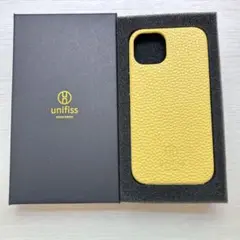 ❣️未使用品❣️iPhone13 ケース イエロー レザー ワイヤレス充電 黄色
