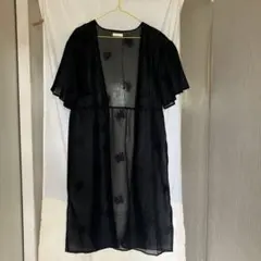 earth music& ecology シアーロングカーディガン