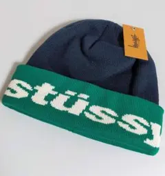 【Stüssy】ヘルベチカ ジャガード ビーニー 正規品・新品未使用・タグ付き