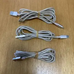 USB Type-Cケーブル　3本