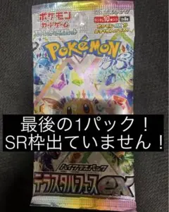 【新品未開封】 テラスタルフェスex バラパック ラスト1パック　ポケモンカード