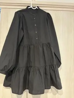 黒　長袖　ワンピース