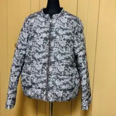 Dinos ディノス レース柄リバーシブルダウンジャケット