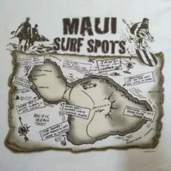 ハワイ マウイ マップ Tシャツ Lサイズ 49