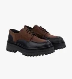 ELVIO ZANON 厚底　ブラウン　25センチ