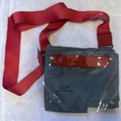 ACW* ショルダーバッグ グレー/レッド