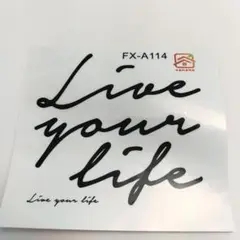 ウォールステッカー 英字　英語　Live your life