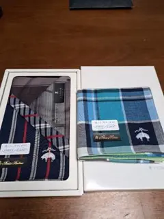 ハンカチセット　LANVIN1枚 BROOKS BROTHERS2枚