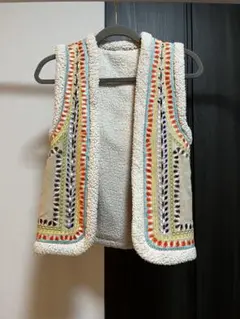 美品⭐︎NINE刺繍ベスト梨花ボヘミアンジレ