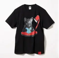 ヒグチユウコ　角川ホラー文庫　30周年コラボ Tシャツ（ブラック、Mサイズ）