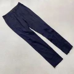 アバハウス パンツ スリムフィットネイビー1