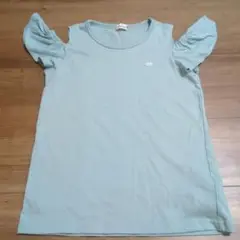 branshes 肩あき フリル袖 Tシャツ 150