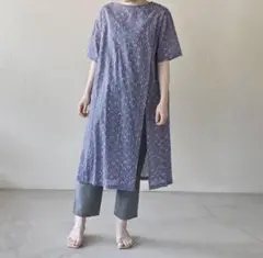シサム工房ホーリーフラワースリット2wayワンピース