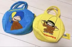 新品　タグ付き　おさるのジョージ　ふわふわ　バッグ　セット　アップリケ