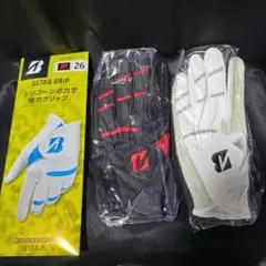 ブリヂストングローブｘ４セット☆　ゴルフグローブ ULTRAGRIP サイズ26