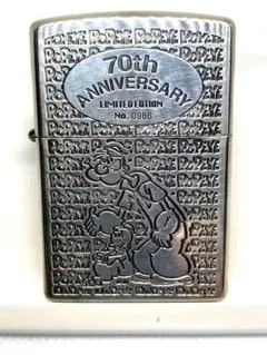 Zippo anniversary 70周年 限定品 No.0006 Zippo Oil Lighter 70th Anniversary Limited Edition No.0006