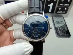 IWC ポルトギーゼ 自動巻き 腕時計 ダークブルー