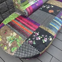2人掛けソファ　パッチワーク