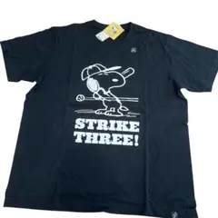 ユニクロ UT KAWS×PEANUTS スヌーピー Tシャツ XL 黒