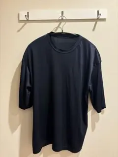 Sサイズ GU 半袖UネックTシャツネイビー　紺色